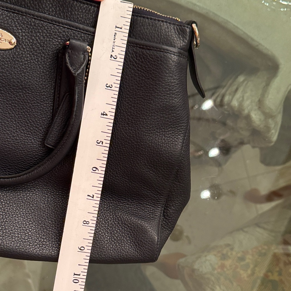 Coach Luxurious Black Leather Satchel - Picture 12 of 12